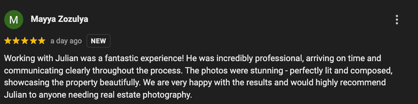 Positive Feedback for St. Paul Real Estate Photography Services